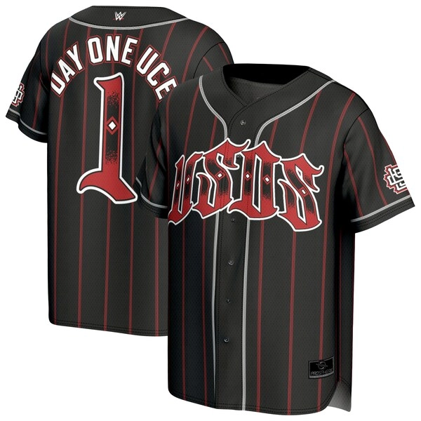 Unisex ProSphere Black The Usos Tag Team Champions Fashion Baseball Jersey