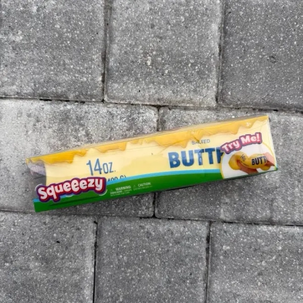 VIRAL Squishy Stick Of Butter JUMBO SQUISHY 10” AUTHENTIC Squeezy Viral Squishy - New Toys & Collectibles