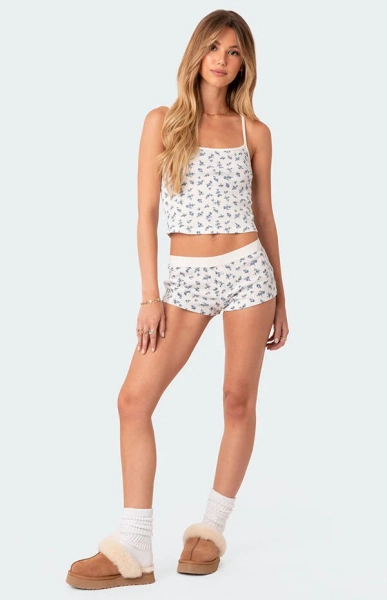 Pamper Waffle Micro Shorts