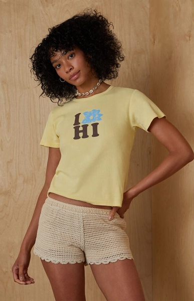 I Hibiscus Hawaii Skimmer T-Shirt
