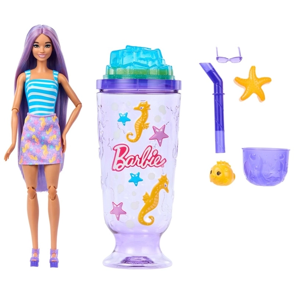 Barbie Pop Reveal Sea Slushy Series Purple Doll