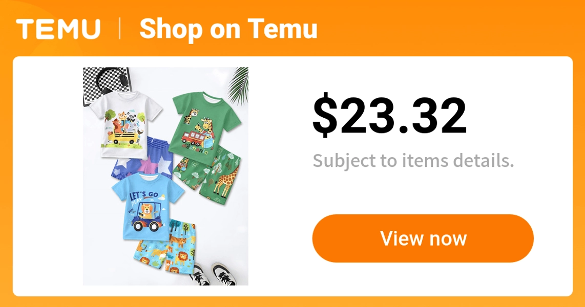 6pcs boys short sleeve shorts set casual fashion style fun - Temu