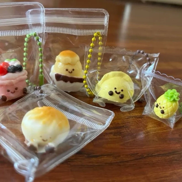 Jc Food Mini Taba Squishy Keychains