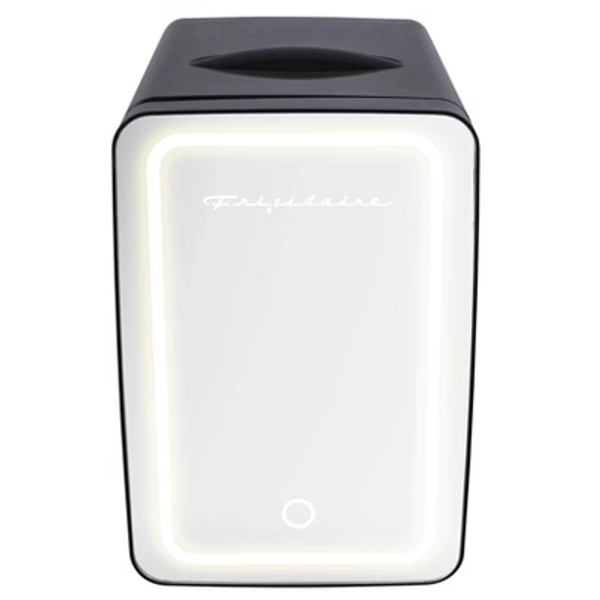 Frigidaire 9 Can Beauty Lighted Mirror Countertop Mini Fridge Black: Skincare & Makeup Cosmetic Refrigerator