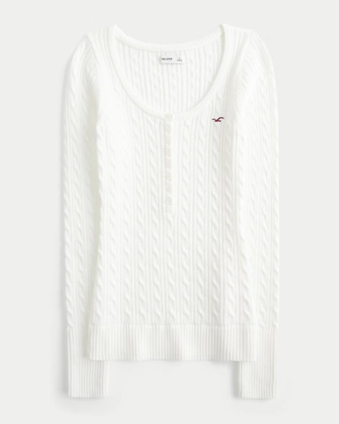 Cable Knit Icon Henley Jumper