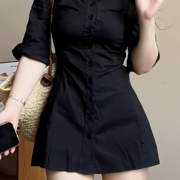 Solid Color  Dress