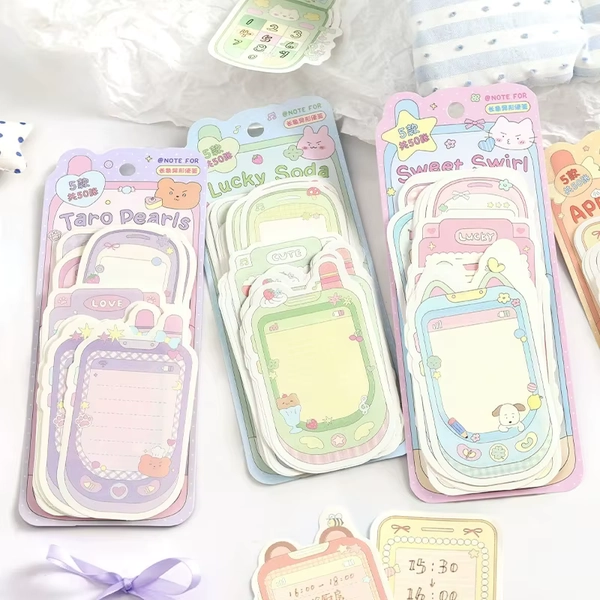 Kawaii 50 Sheets Mobile Phone Shape Paper Memo Pads Note To Do List Journal Material DIY Papers Stationery Supplies - AliExpress 21