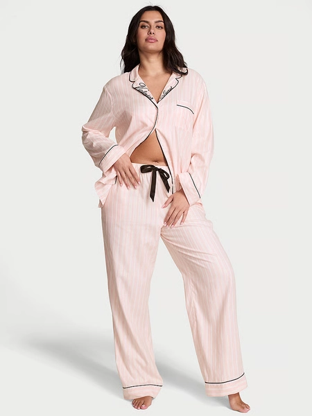 Pyjama coordonné long en flanelle