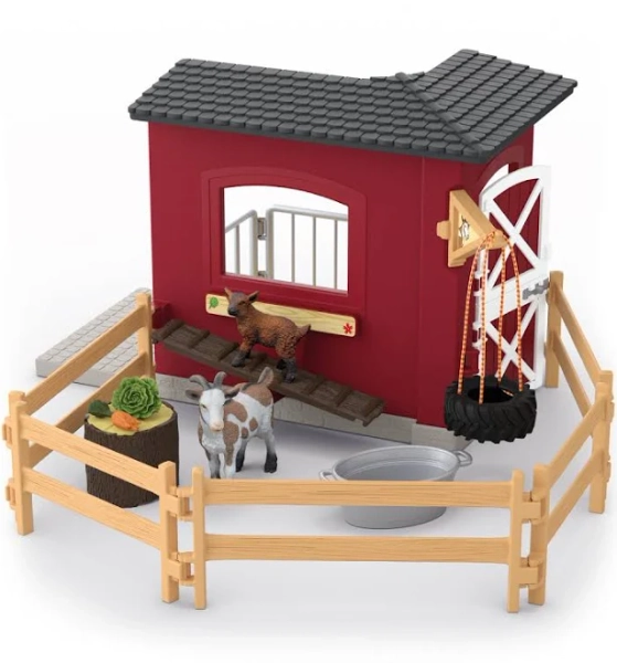 Schleich Farm World Goat Stable Playset