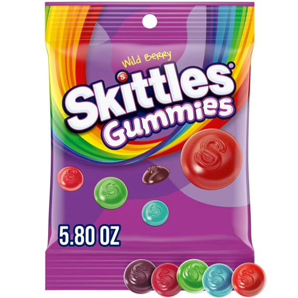 Skittles Gummies Wild Berry Gummy Candy - 5.8 oz Bag