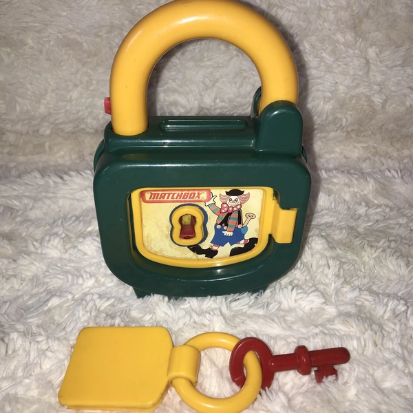 Old 1970's Matchbox &amp; Lesney Money Box Piggy Bank Pad Lock Fun Children's Toy