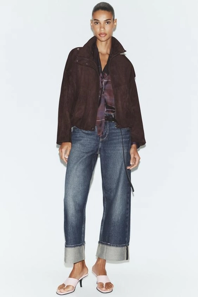 CHAQUETA EFECTO ANTE TRABILLAS