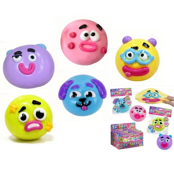 Smushers Squishy - Novelty Smush Face Squeeze Toys, Durable Material Party Favor for Birthdays & Get-Togethers - Walmart.com