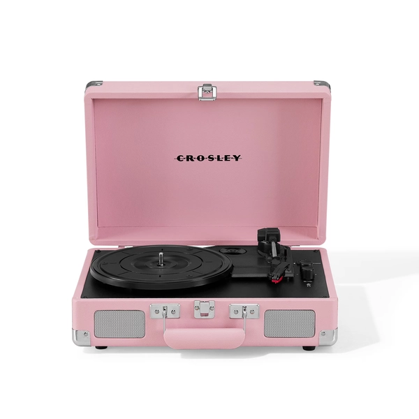 Crosley Cruiser Premier Vinyl Record Player with Speakers and Bluetooth -Blush Pink - Walmart.com
