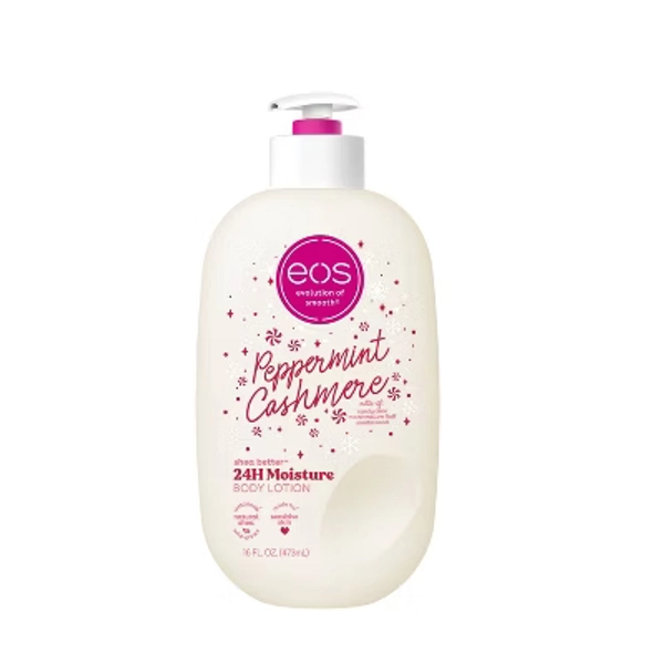 eos Holiday Body Lotion - Peppermint Cashmere - 16 fl oz