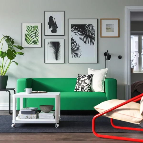 KLIPPAN Loveseat - Vissle green