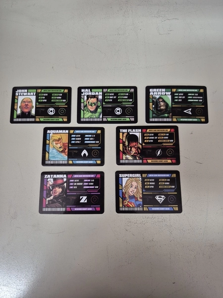 Justice League Watchtower Security Access ID Card Set of 7 Green Flash More 2025