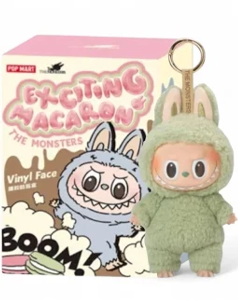 Pop Mart Labubu V1 Exciting Macaron The Monsters Green Grape Plush Authentic