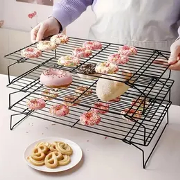 Foldable Cooling Rack, 1 Count/3 Counts Baking Cooling Rack, Cooling Tray for Baking, Kitchen Baking Utensils, Kitchen Accessories, Baking Tools