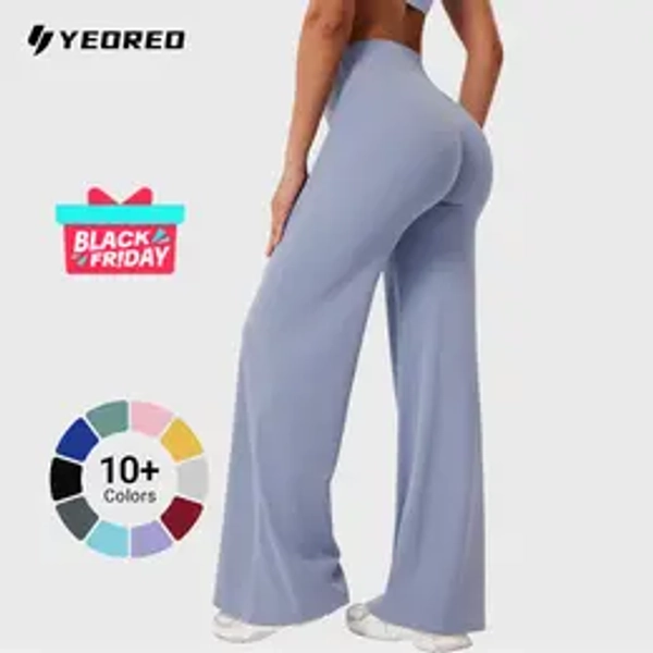 YEOREO Eddiy Leggings High-Waist Straight-Leg No Front Seam Buttery Soft Gym Yoga Pants for Women Fitness Tights