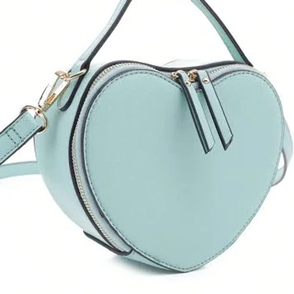 Isabelle Women's Heart Shape Satchel Crossbody Purse