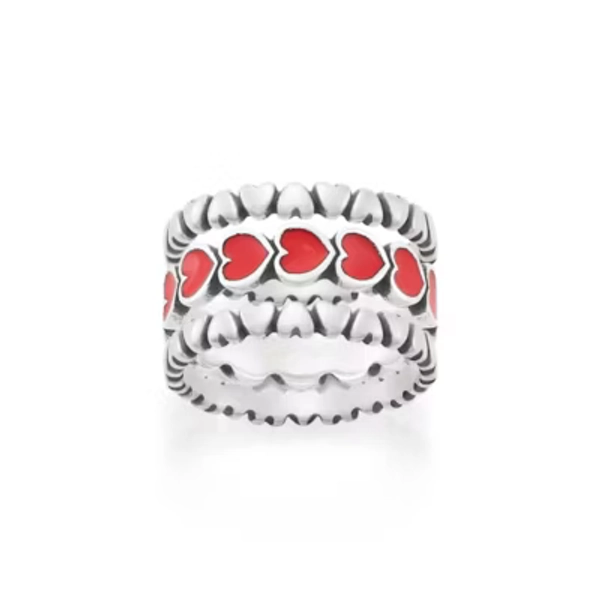 Hearts Ring Stack Look