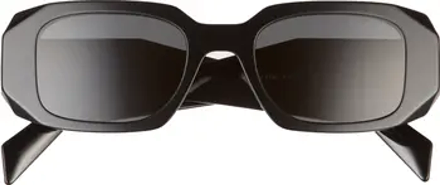 Runway 49mm Rectangular Sunglasses