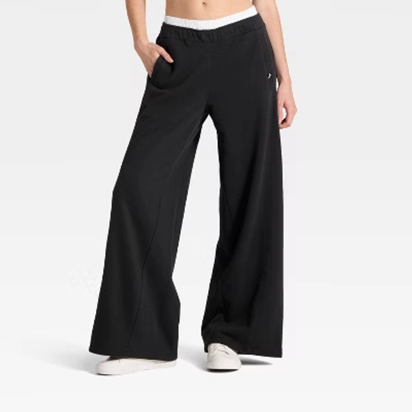 Women's French Terry Wide Leg Sweatpants - JoyLab™