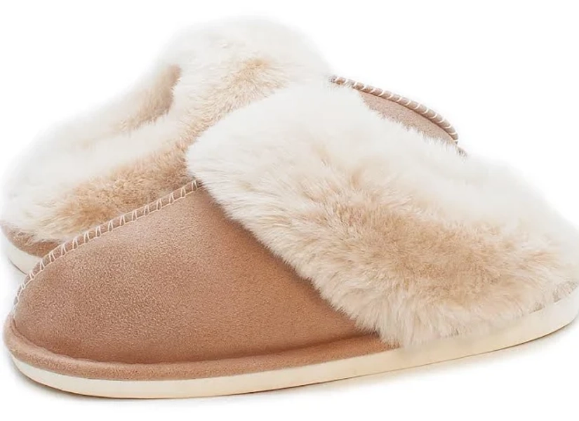 Adorllya Cozy Memory Foam Plush Fleece House Shoes