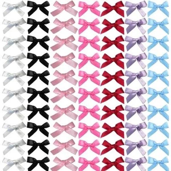 70pcs Mini Ribbon Bows
