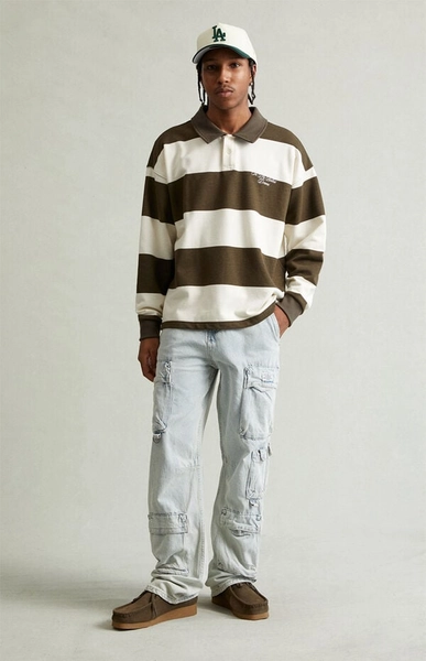 Dylan Baggy Jeans Cargo Light Indigo