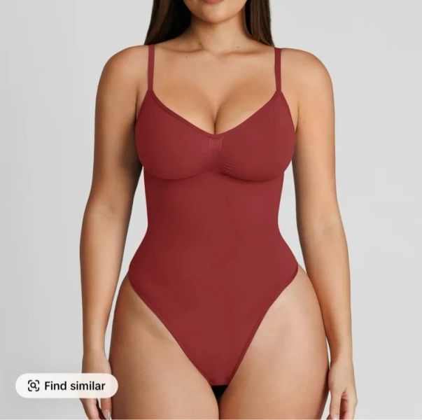 FeelinGirl Seamless Covered Bust Jumpsuit Thong Bodysuit Fit Comfort Slimming  Womenswear 1 Breathable Hip Tops Soft  Deals For You Days Body Hugging bodysuit shapewear Summervibes