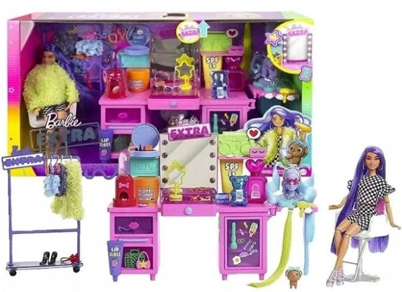 Barbie Extra Doll & Vanity Playset