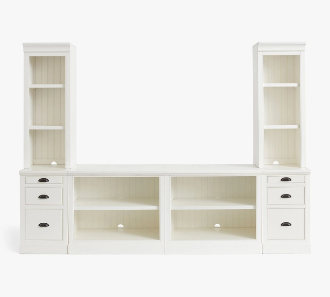 Aubrey File Cabinet with Shelf Set (108")​
