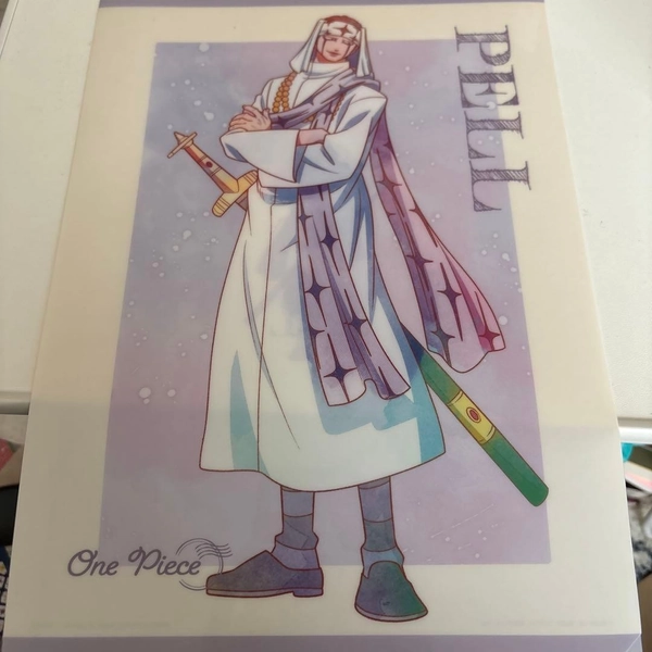 One Piece Pell Clear File Anime Bookmark Stationery Office Supplies