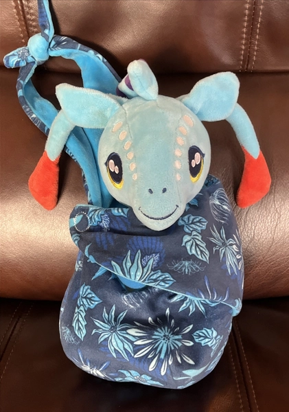 Disney World Parks Pandora Avatar Baby 12" Direhorse in Blanket Pouch Plush VGUC