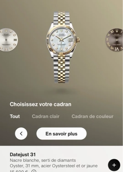 Montre Rolex Datejust 36 : acier Oystersteel et or gris - m126284rbr-0011