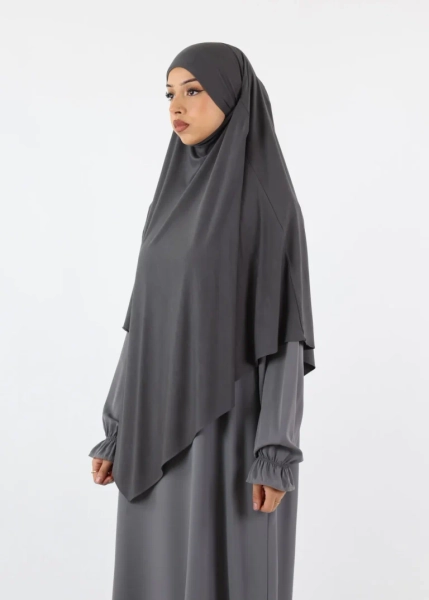 Khimar Jersey Bamboo - Medium - Dark Grey - Ina Collection