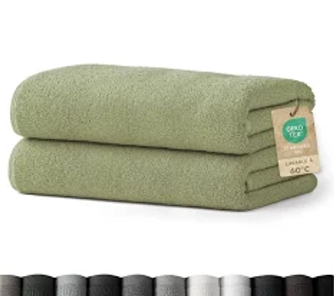 Blumtal - 2 serviettes de bain - serviette de bain 70x140 - Lot serviette de