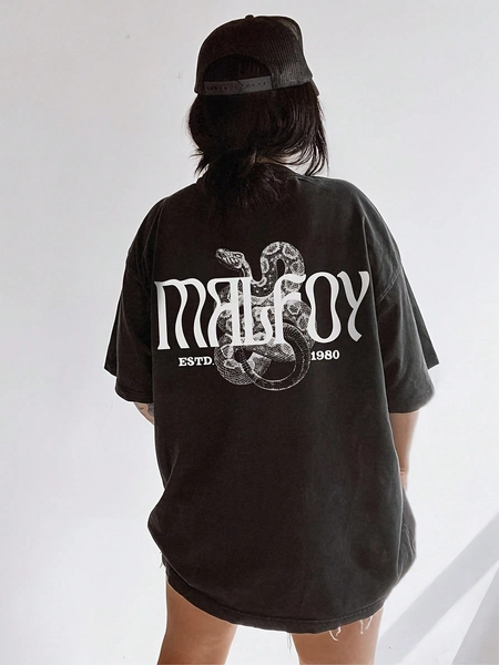 Malfoy Shirt Serpent  Green House Booktok Oversized Potter Dracotok Unrsal Vation Bookish Merch220G Heavyweight Cotton T-Shirt For Women – Ladies Black Top – Camisas Para Mujer – Crafted From Thick, Breathable Pure Cotton For Lasting Comfort And Durability. Perfect For Work, Gym, Travel, Casual Outings, Outdoor Sports, And Layering In All Seasons. Great For School, Streetwear, Or Just Relaxing At Home.