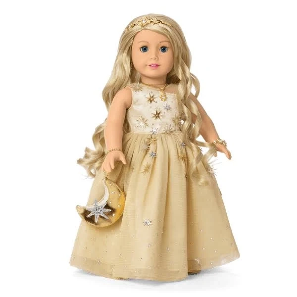 American Girl 2025 Glimmering Gold Holiday Collector Doll
