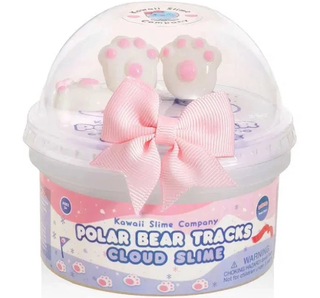 Kawaii Slime Company Polar Bear Tracks Cloud Slime