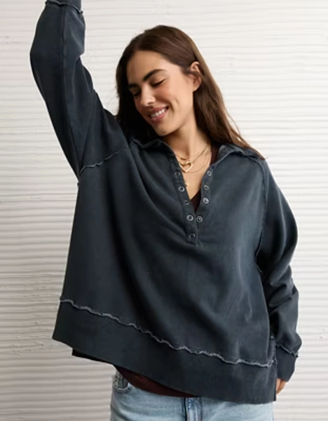 AE Big Hug Henley Sweatshirt