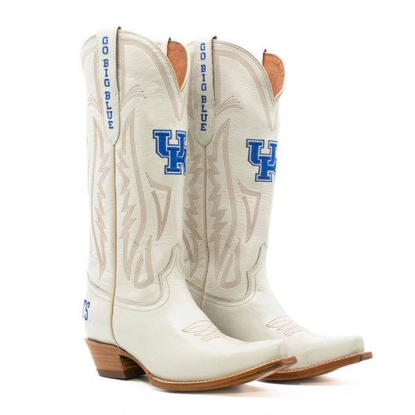 Carrie - Gameday Women's Ivory Western Boot - Kentucky Wildcats