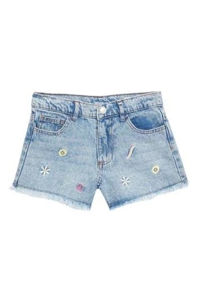Jessica Simpson Girls' Embroidered Denim Shorts