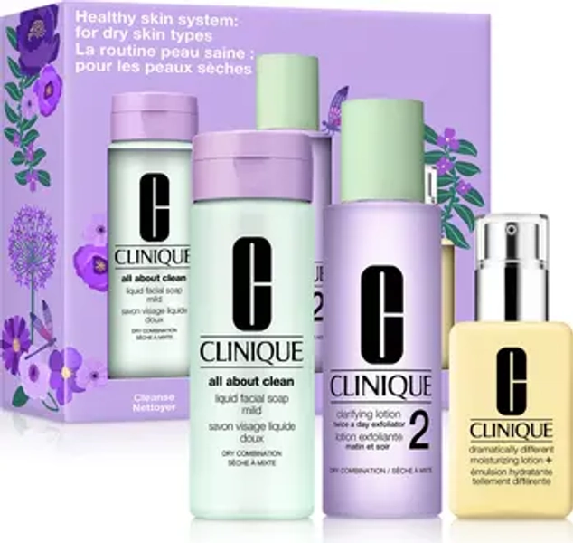 Healthy Skin 3-Step System: For Dry to Combination Skin Skin Care Gift Set $84 Value