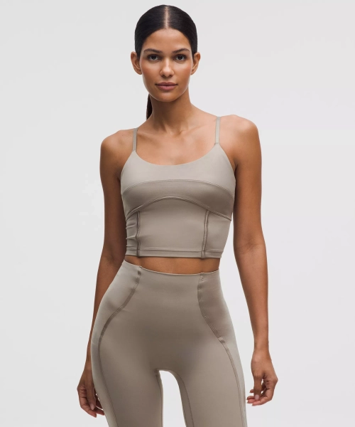 lululemon Align™ Tank Top Light Support, C/D Cup *Satin - Warm Ash Grey - 0