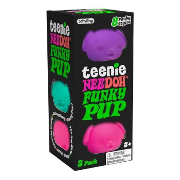 NeeDoh Teenie Funky Pups - 3pk (Colors May Vary)