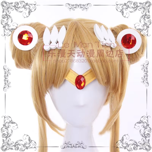 Japan Moon Tsukino Usagi Cosplay Prop wig Earrings Headwear Hairpin Headband Hair Clips Necklace Decoration Accessories - AliExpress 