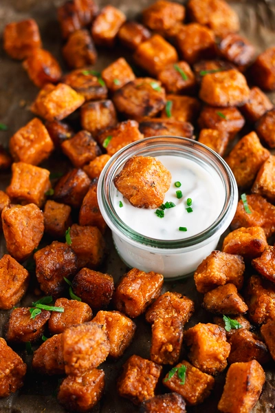 Tofu soyeux hyper croustillant 